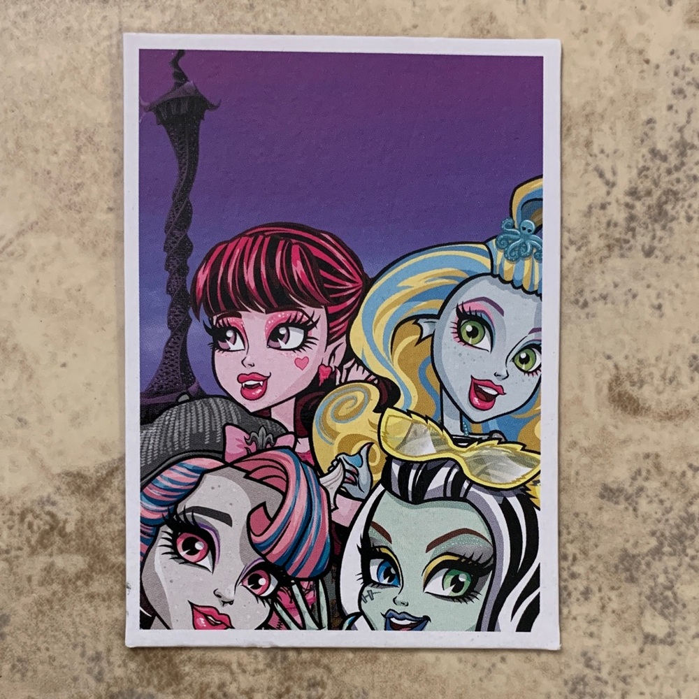 Monster High Trading card. Frankie Lagoona Drac Rochelle